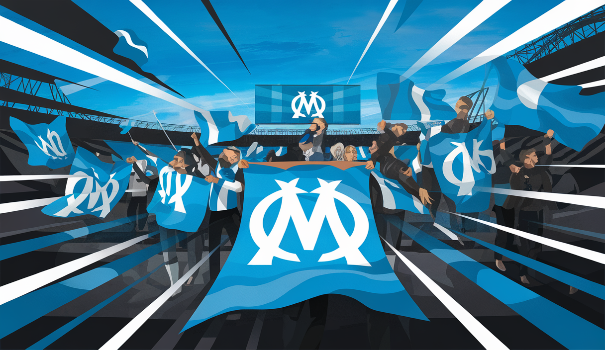 Visuels créatifs de l'OM renforçant l'identité du club