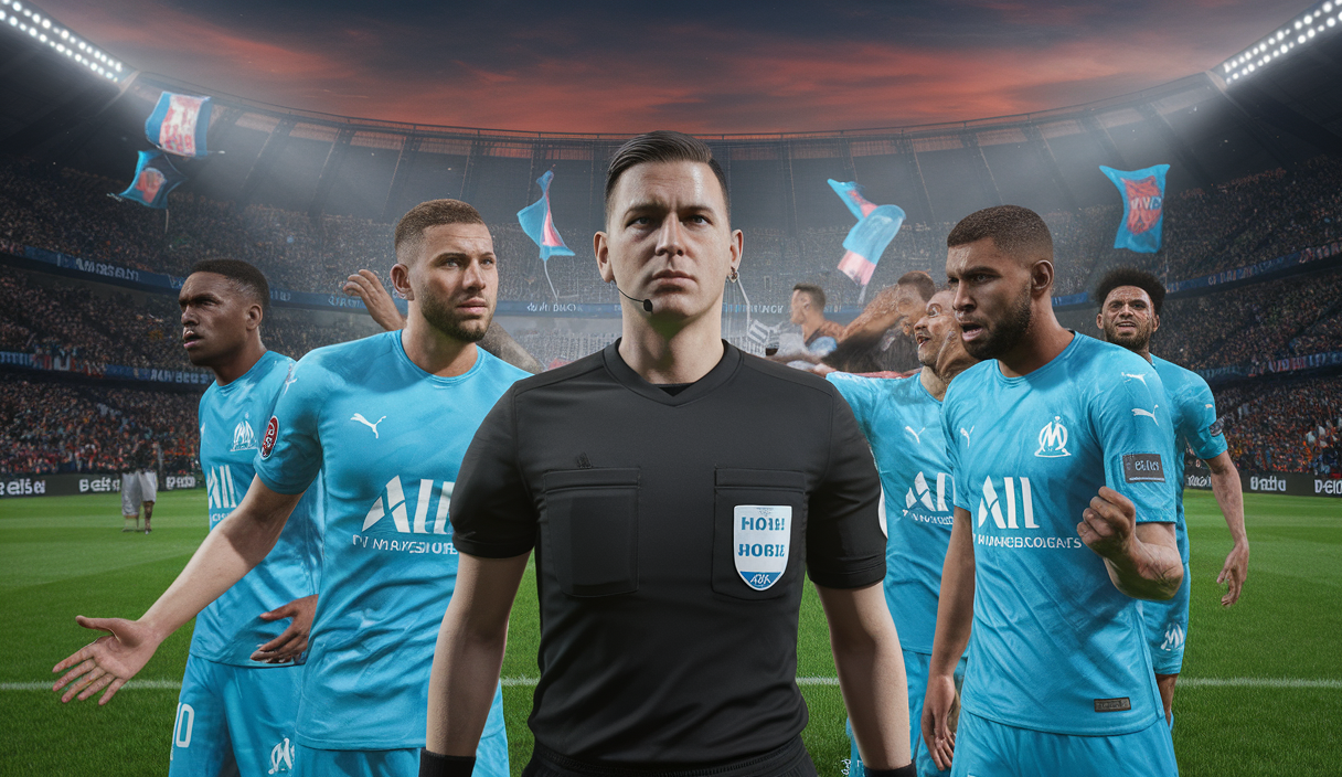Illustration dynamique d'une controverse d'arbitrage footballistique