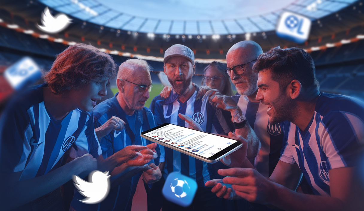 Illustration des interactions entre supporters de l'OM sur Twitter