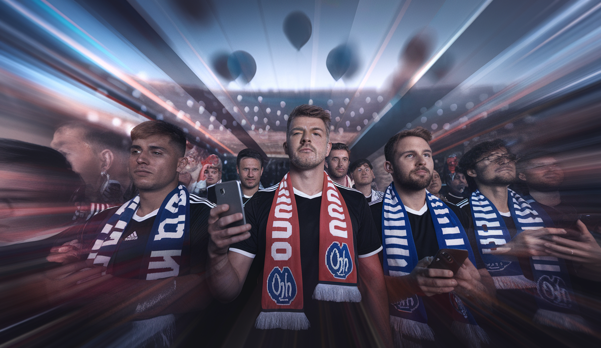 Supporters de l'OM vibrant sur les réseaux sociaux