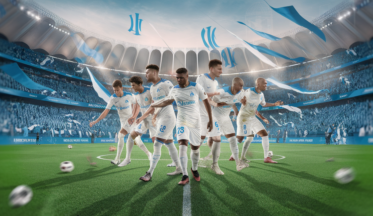 Illustration dynamique des performances des joueurs de l'OM en 2025