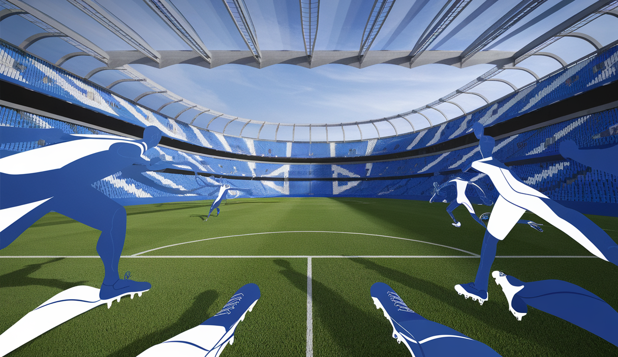 Illustration dynamique des transferts de l'OM en 2025 avec des joueurs en mouvement.