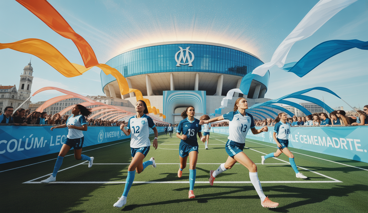 Visualisation des ambitions et investissements du football féminin à l'Olympique de Marseille en 2025
