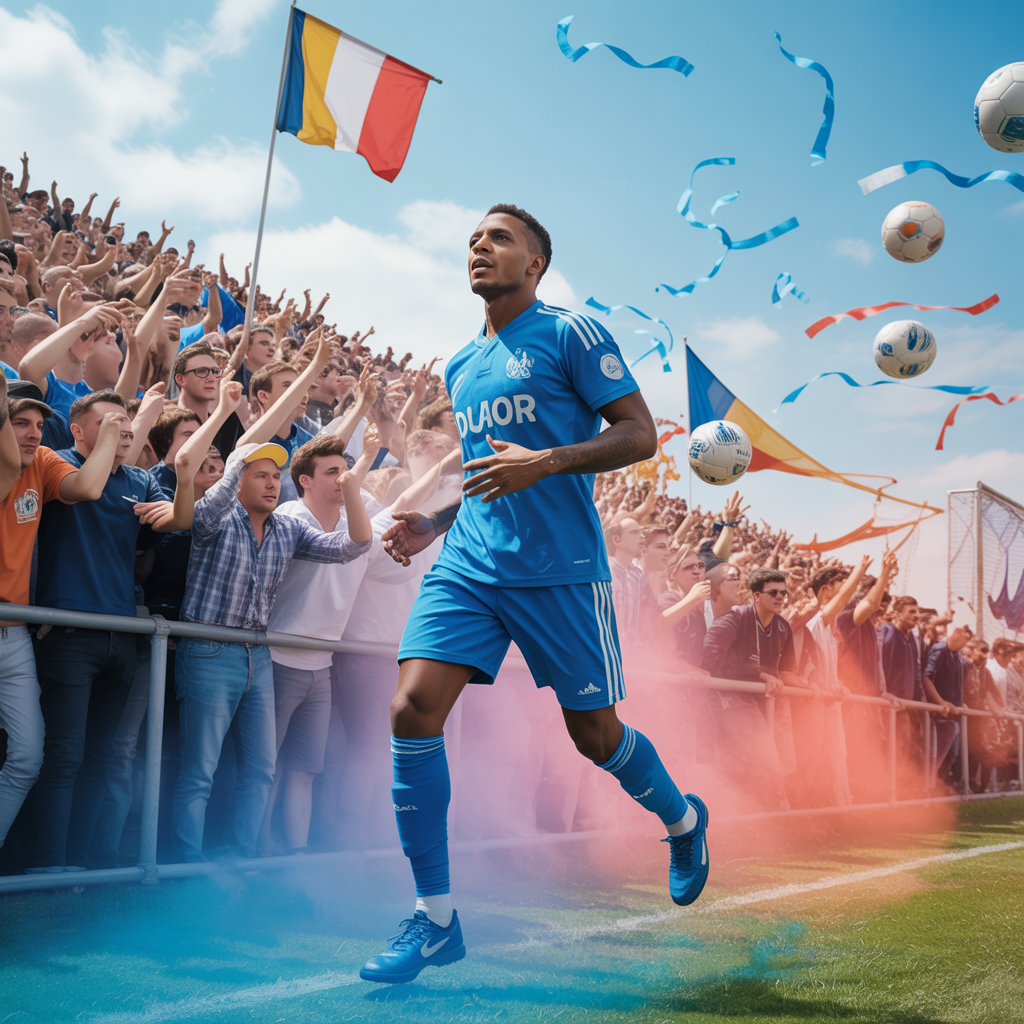 Illustration hommage à Sarrr Boubaacar, joueur emblématique de l'OM