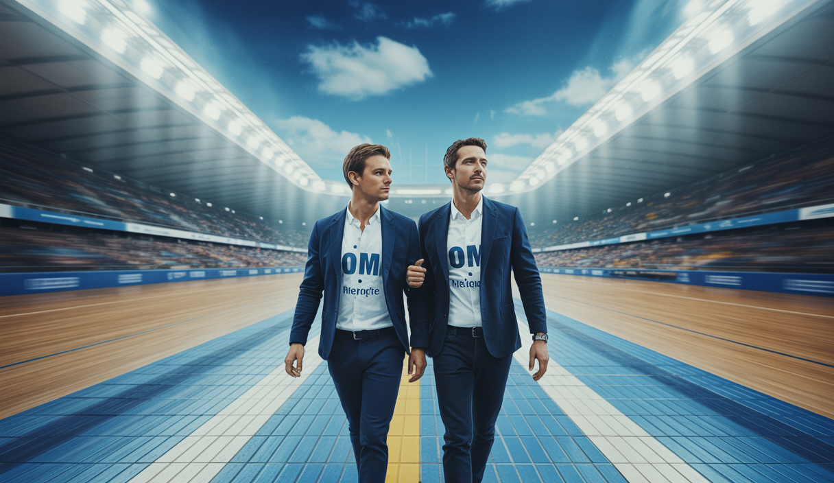 Illustration dynamique du mercato de l'OM en 2025 avec focus sur Aymeric Laporte et Luis Henrique