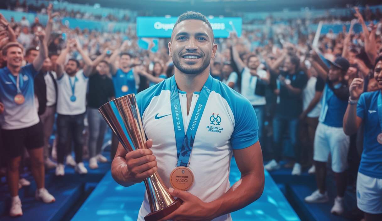 Neal Maupay reçoit le Prix Orange Maritima 2025 pour ses performances à l'Olympique de Marseille