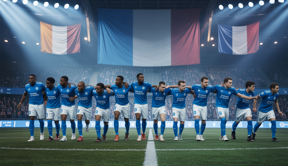 Joueurs de l'Olympique de Marseille en action illustrant leur impact international.