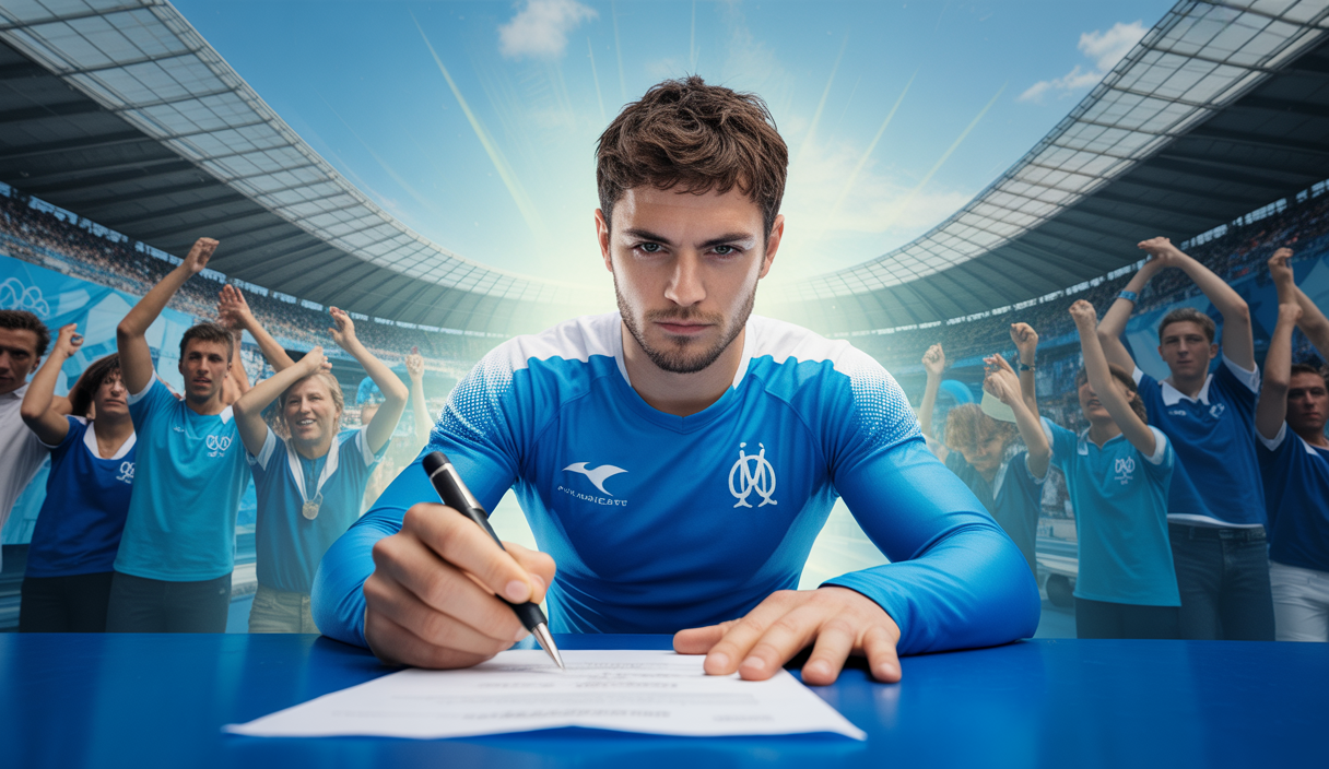 Quentin Merlin engage avec l'Olympique de Marseille