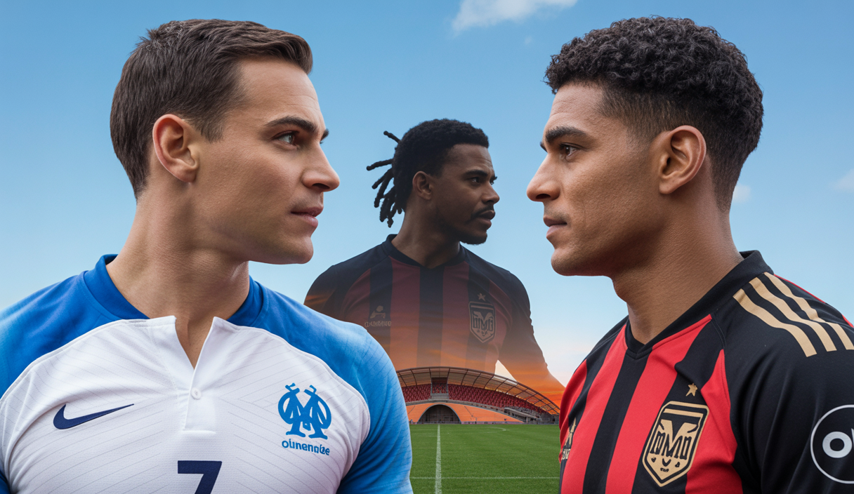 L'Olympique de Marseille dans le mercato 2025 : Mason Greenwood, Leonard Balerdi et le visage du club face à une possible arrivée d'Evan Ndicka devant le Vélodrome, ambiance dynamique et professionnelle