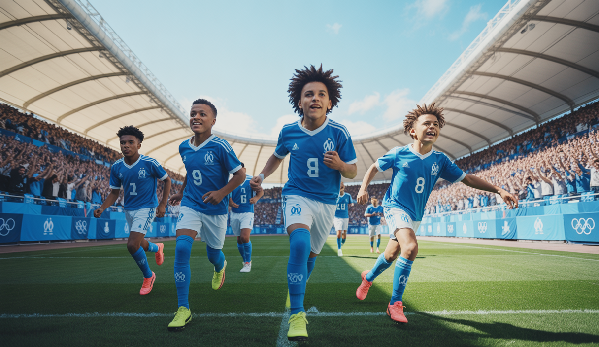 Jeunes talents de l'Olympique de Marseille en action