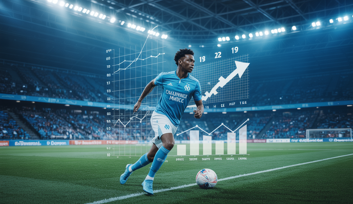 Illustration de l'Olympique de Marseille face aux défis économiques.