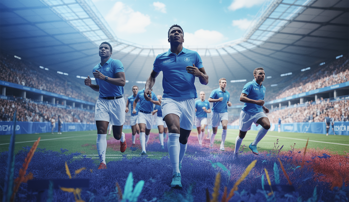 Joueurs de l'Olympique de Marseille en entraînement pour la saison 2025-2026